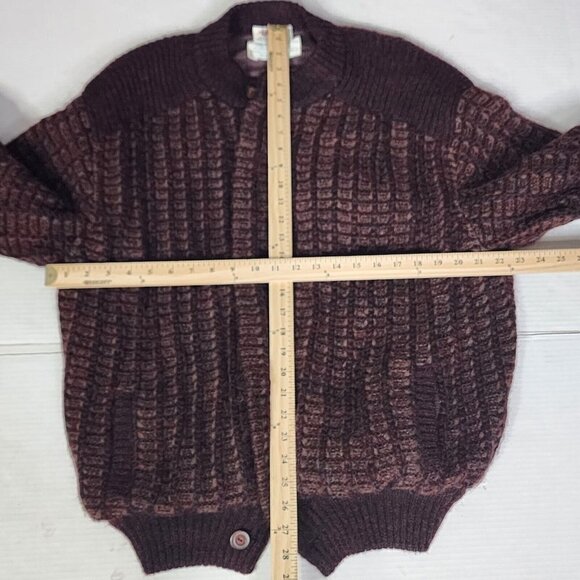 Avon Celli Wool/Mohair/Alapaca Burgundy Reversible Bomber Jacket, Women's XL - Picture 8 of 11